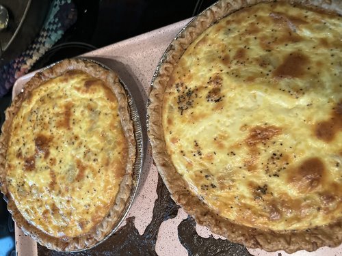 Quiche aux pommes de terre, aux épinards et au fromage — Image 1