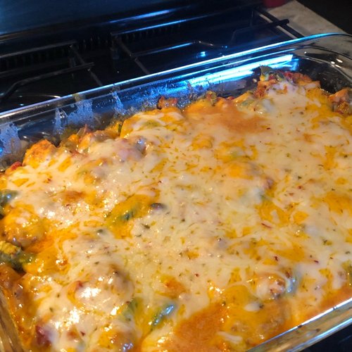 Casserole épicée au poulet et au fromage Keto — Image 3