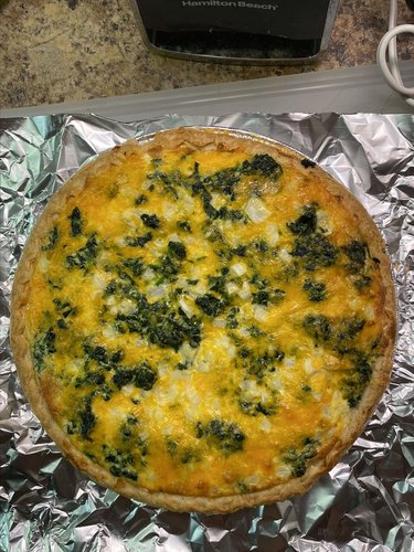 Quiche aux pommes de terre, aux épinards et au fromage — Image 2