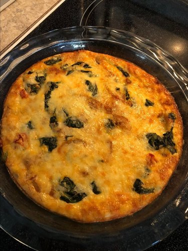 Quiche aux épinards, aux champignons et aux tomates sans croûte (Keto) — Image 4