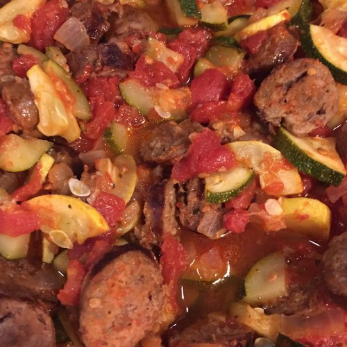 Saucisse italienne et courgettes — Image 2