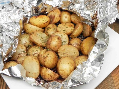 Pommes de terre grelots grillées au balsamique