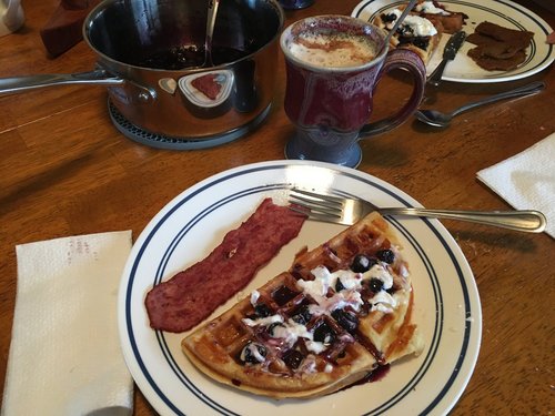 Gaufres aux pacanes et à la ricotta — Image 1