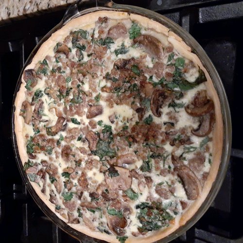 Quiche Saucisse Champignons — Image 1