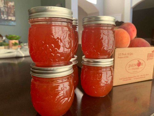 Confiture de pêche au gingembre